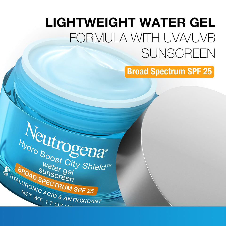 Neutrogena Hydro Boost Face Moisturizer with SPF 25, Hydrating Facial Sunscreen, Oil-Free and Non-Comedogenic Water Gel Face Lotion 1.7 oz - Premium Facial Sunscreens from Neutrogena - Just $22.89! Shop now at KisLike