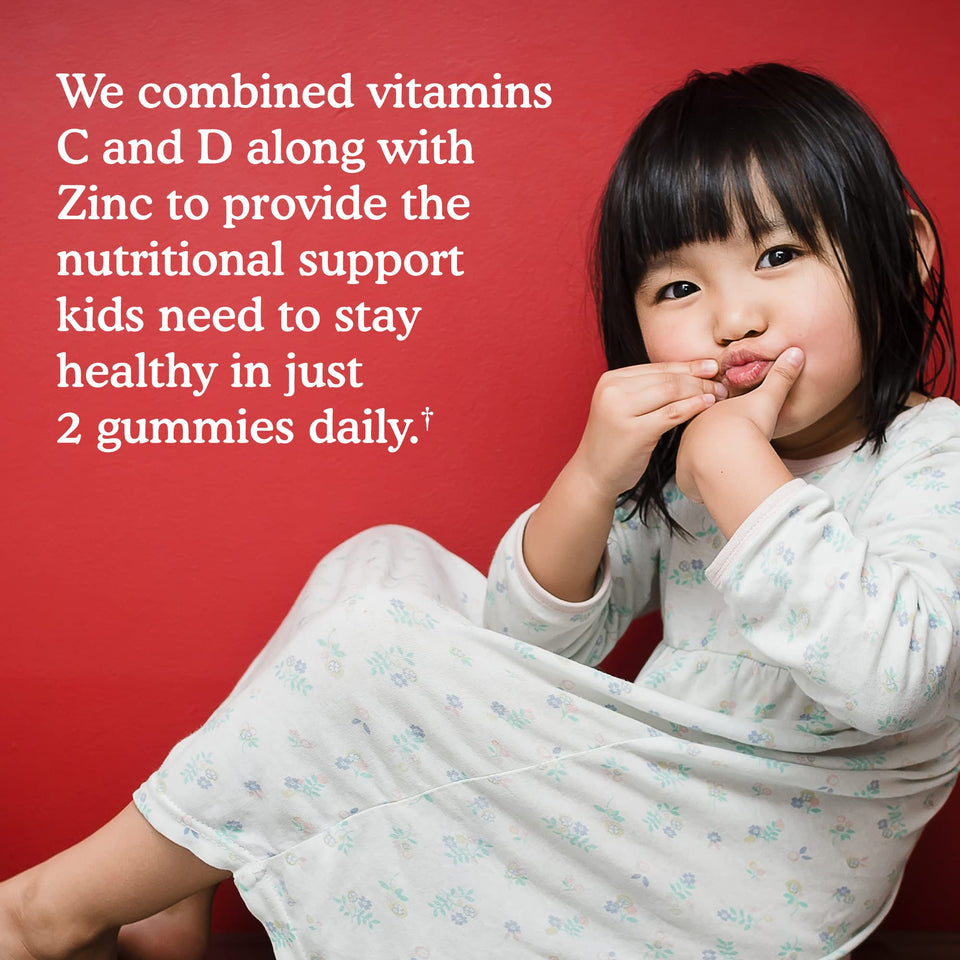 Garden of Life Kids Immune Support Gummies with Vitamin C, D as D3 & Zinc for 3-in-1 Daily Children’s Immunity – Organic, Non-GMO, Gluten-Free, Vegetarian, Sugar Free, Cherry Flavor, 30 Day Supply - Premium Children's Vitamins from Garden of Life - Just $22.89! Shop now at Kis'like