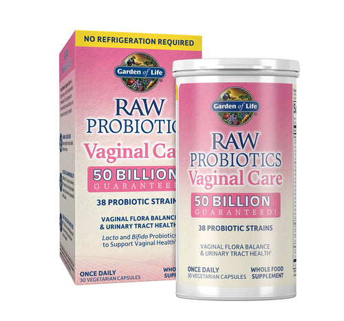 Garden of Life RAW Probiotics Vaginal Care Shelf Stable - 50 Billion CFU Guaranteed Through Expiration, Acidophilus - Once Daily - Certified Gluten Free - No Refrigeration - 30 Vegetarian Capsules Probiotic - Premium Acidophilus from Garden of Life - Just $54.89! Shop now at KisLike