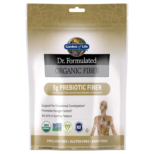 Garden of Life Dr Formulated Organic Fiber Supplement Powder Unflavored, Sugar Free, Psyllium Free Prebiotic Superfoods, Constipation Relief and Hunger Control for Men and Women, 32 Servings - Premium Dietary Fibers from Garden of Life - Just $19.89! Shop now at Kis'like