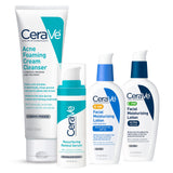 CeraVe Skin Care Set for Acne Treatment with Face Wash with Benzoyl Peroxide, Retinol Serum, AM Face Moisturizer with SPF & PM Face Moisturizer,5oz Cleanser + 1oz Serum + 2oz AM Lotion + 2oz PM Lotion - Premium Sets & Kits from CeraVe - Just $68.89! Shop now at KisLike
