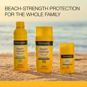 Neutrogena Beach Defense Water-Resistant Face & Body SPF 70 Sunscreen Lotion with Broad Spectrum UVA/UVB Protection, Oil-Free Fast-Absorbing Sunscreen Lotion, Oxybenzone-Free, 6.7 oz - Premium Body Sunscreens from Neutrogena - Just $12.89! Shop now at KisLike
