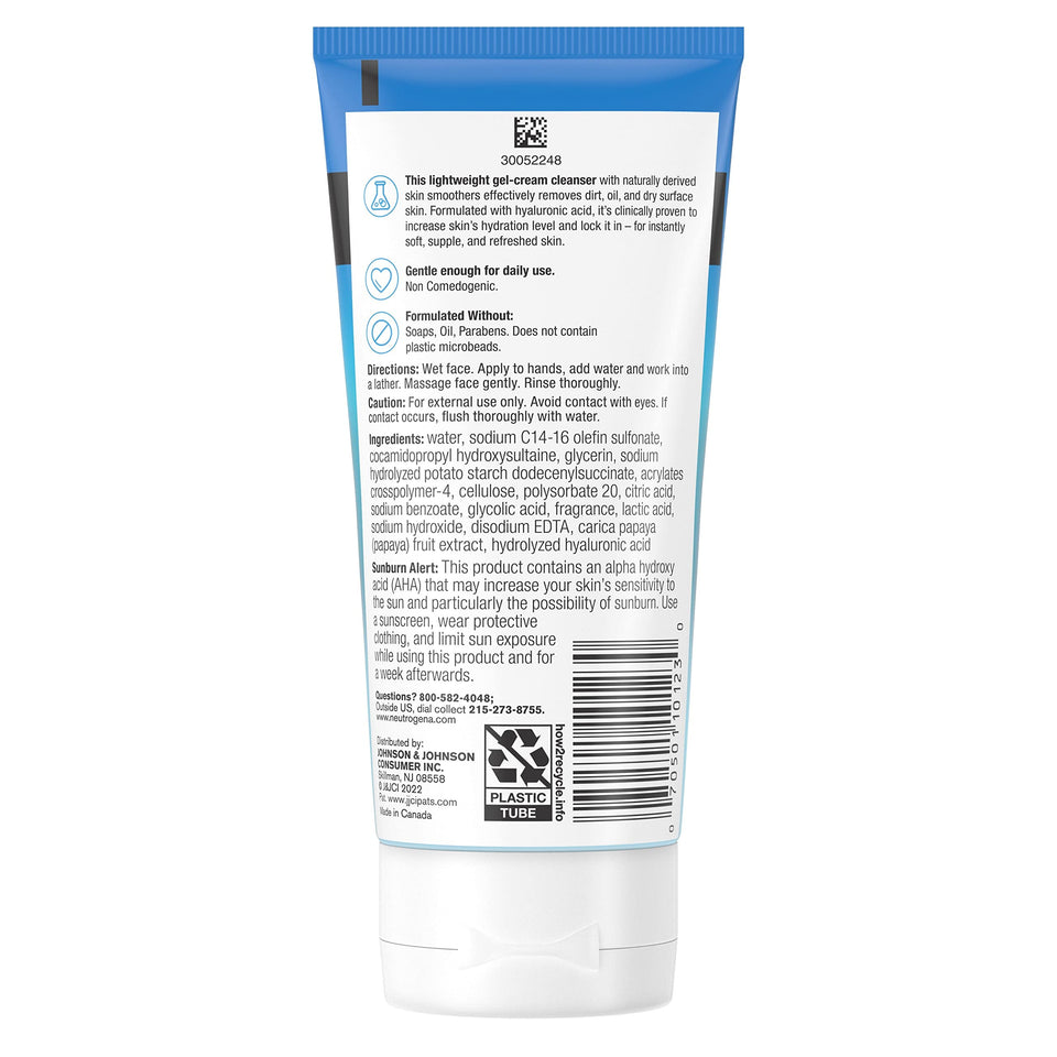 Neutrogena Hydro Boost Gentle Exfoliating Daily Facial Cleanser with Hyaluronic Acid, Face Wash Clinically Proven to Increase Skin's Hydration Level, Oil-Free & Non-Comedogenic, 5 oz (Pack of 3) - Premium Washes from Neutrogena - Just $30.89! Shop now at KisLike