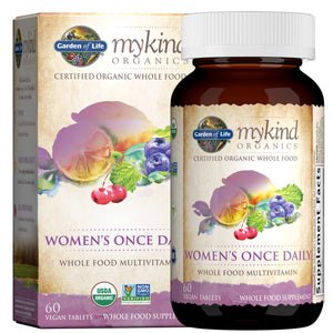 Garden of Life Multivitamin for Women - mykind Organics Women's Once Daily Multi - 60 Tablets, Whole Food Multi with Iron, Biotin, Vegan Organic Vitamin for Women's Health, Energy Hair Skin and Nails 60 Count (Pack of 1) - Premium Multivitamins from Garden of Life - Just $45.89! Shop now at Kis'like