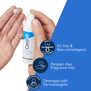 Cerave Hyaluronic Acid Serum for Face with Vitamin B5 and Ceramides | Hydrating Face Serum for Dry Skin | Fragrance Free | 1 Ounce 1 Fl Oz (Pack of 1) - Premium Serums from CeraVe - Just $19.89! Shop now at KisLike