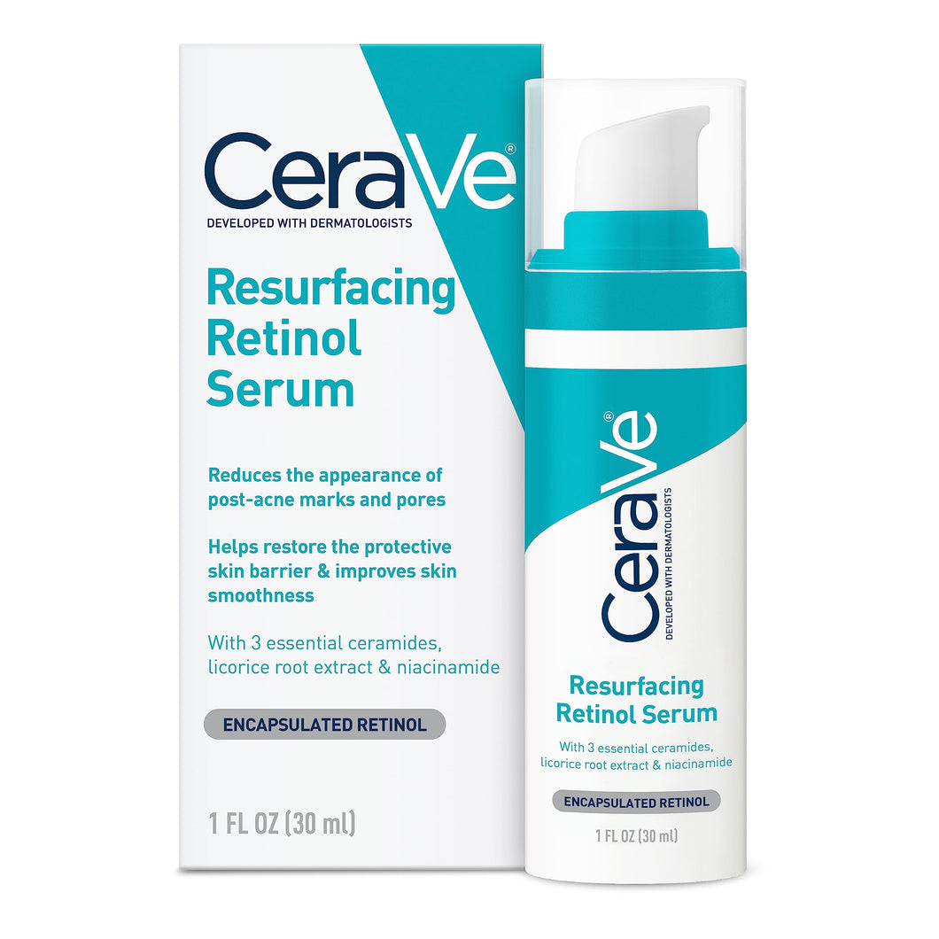 CeraVe Retinol Serum for Post-Acne Marks and Skin Texture | Pore Refining, Resurfacing, Brightening Facial Serum with Retinol and Niacinamide | Fragrance Free, Paraben Free & Non-Comedogenic| 1 Oz 1 Fl Oz (Pack of 1) - Premium Serums from CeraVe - Just $17.89! Shop now at KisLike