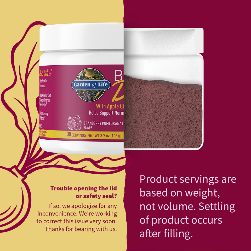 Garden of Life Organic Beet Root Powder with Antioxidants, Vitamin C, Probiotics & Apple Cider Vinegar for Digestive & Liver Health – Beets Detox – Vegan, Non GMO, Cranberry Pomegranate, 30 Servings - Premium Detox & Cleanse from Garden of Life - Just $23.89! Shop now at Kis'like