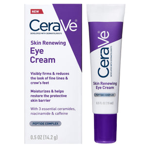 CeraVe Eye Cream for Wrinkles | Under Eye Cream with Caffeine, Peptides, Hyaluronic Acid, Niacinamide, and Ceramides for Fine Lines | Fragrance Free & Ophthalmologist Tested |0.5 Ounces - Premium Creams from CeraVe - Just $17.89! Shop now at KisLike