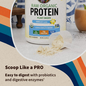 Garden of Life Organic Vegan Vanilla Protein Powder 22g Complete Plant Based Raw Protein & BCAAs Plus Probiotics & Digestive Enzymes for Easy Digestion – Non-GMO, Gluten-Free, Lactose Free 1.5 LB 20.0 Servings (Pack of 1) - Premium Blends from Garden of Life - Just $31.89! Shop now at Kis'like