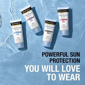 Neutrogena Ultra Sheer Dry-Touch Water Resistant and Non-Greasy Sunscreen Lotion with Broad Spectrum SPF 45, 3 fl. oz, (Pack of 2) - Premium Body Sunscreens from Neutrogena - Just $28.89! Shop now at Kis'like