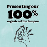 o.b. Organic Applicator-Free Tampons, Unscented, Regular, 24 Ct White 24 tampons - Premium All Feminine Care from o.b. - Just $15.99! Shop now at Kis'like