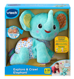 VTech Explore and Crawl Elephant Plush Baby and Toddler Toy, Teal - Premium All Baby Gift Ideas from VTech - Just $34.99! Shop now at Kis'like