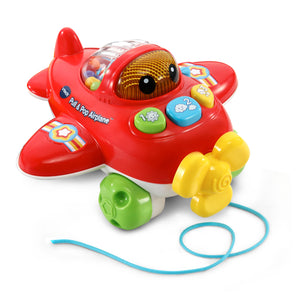 VTech Pull and Pop Airplane With Learning Phrases and Popping Beads Multicolor - Premium Push, Pull, and Walker Toys from VTech - Just $23.75! Shop now at Kis'like