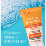 Neutrogena Oil-Free Acne Face Scrub, 2% Salicylic Acid Acne Treatment Medicine, Daily Face Wash to help Prevent Breakouts, Oil Free Exfoliating Facial Cleanser for Acne-Prone Skin, 4.2 fl. oz Unscented 4.2 Fl Oz (Pack of 1) - Premium Scrubs from Neutrogena - Just $10.89! Shop now at Kis'like