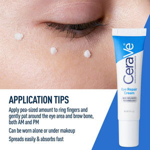 CeraVe Eye Repair Cream | Under Eye Cream for Dark Circles and Puffiness | Suitable for Delicate Skin Under Eye Area | 0.5 Ounce - Premium Creams from CeraVe - Just $17.89! Shop now at KisLike