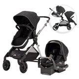 Evenflo Pivot Xpand Travel System Stroller, Solid Print Stallion Black One Size - Premium Travel Systems (3 in 1 Strollers) from Evenflo - Just $280.99! Shop now at Kis'like