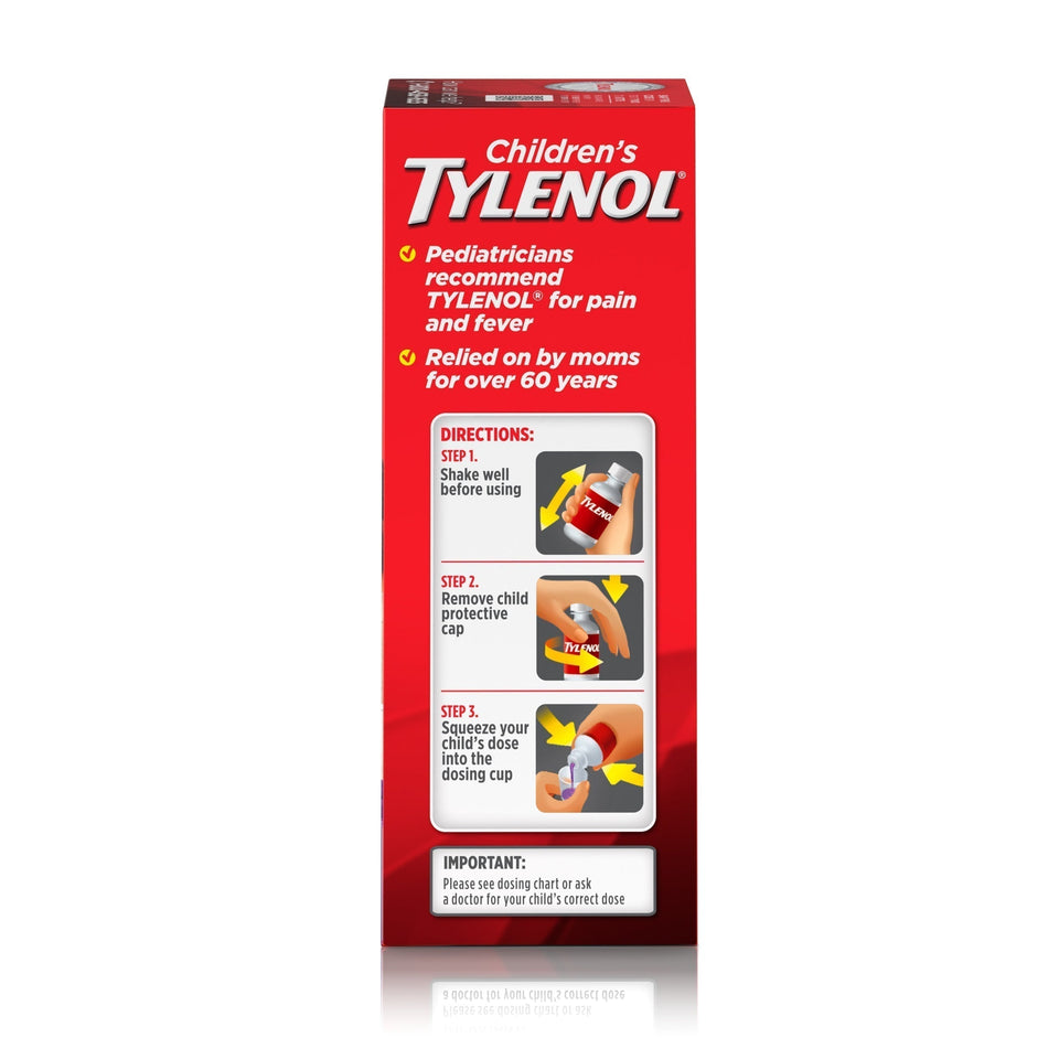 TYLENOL Children's Pain + Fever Relief Cold Medicine, Grape, 4 fl. Oz. NA - Premium Children's Headaches from TYLENOL - Just $8.99! Shop now at Kis'like