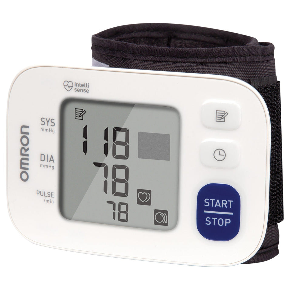 Omron 3 Series Wrist Blood Pressure Monitor (Model BP6100) White 5.3_in._to_8.5_in. - Premium Wrist Blood Pressure Monitors from OMRON - Just $63.99! Shop now at Kis'like