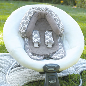 On the Goldbug Grey Duo Head Support and Strap Cover Set for Car Seat, Stroller, Bouncer Gray - Premium Head Support & Strap Covers from Goldbug - Just $24.05! Shop now at Kis'like