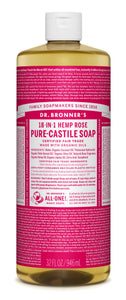 Dr. Bronner's Rose Pure-Castile Liquid Soap - 32oz Pink 32 oz - Premium Body Wash & Shower Gel from Dr. Bronner's - Just $26.23! Shop now at Kis'like