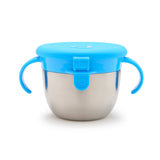 Munchkin Snack Catcher Stainless Steel Snack Cup, Holds up to 9oz, BPA-Free, Blue - Premium Toddler Feeding from Munchkin - Just $13.99! Shop now at Kis'like