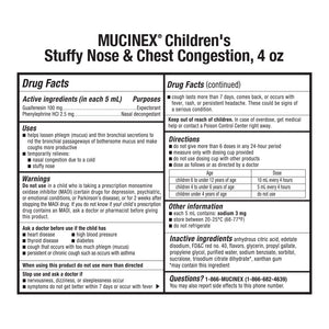 Mucinex Children's Liquid - Stuffy Nose & Cold Mixed Berry 4 oz. (Packaging May Vary) Multicolor 4 fl oz - Premium Kid's Mucinex from Mucinex - Just $12.99! Shop now at Kis'like
