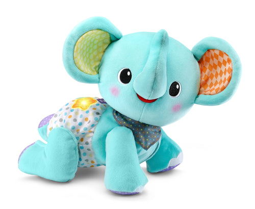 VTech Explore and Crawl Elephant Plush Baby and Toddler Toy, Teal - Premium All Baby Gift Ideas from VTech - Just $34.99! Shop now at KisLike