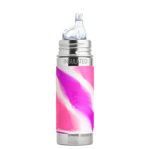 Pura Kiki 9 Oz / 260 Ml Stainless Steel Insulated Sippy Cup With Silicone Xl Sipper Spout & Sleeve, Pink Swirl (plastic Free, Nontoxic Certified, Bpa Free) 7 oz - Premium Sippy Cups from Pura - Just $28.99! Shop now at Kis'like