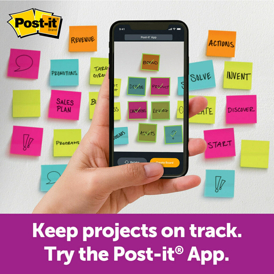Post-it Recycled Super Sticky Notes, 3" x 3", Bali Collection, 12 Pads Purple 3" x 3" - Premium Sticky Notes from Post-it - Just $21.99! Shop now at Kis'like