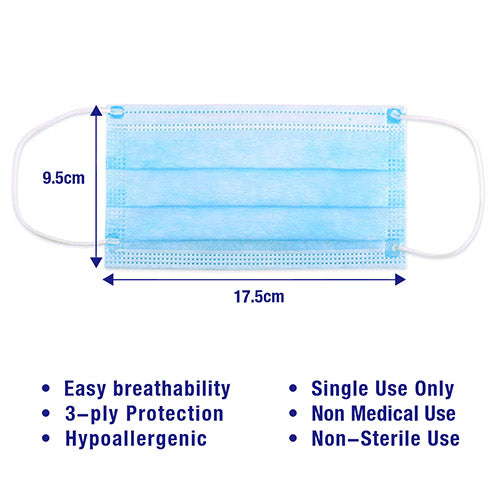 3ply Face Mask, 25ct - Premium Patient Care from Playgo - Just $7.99! Shop now at Kis'like