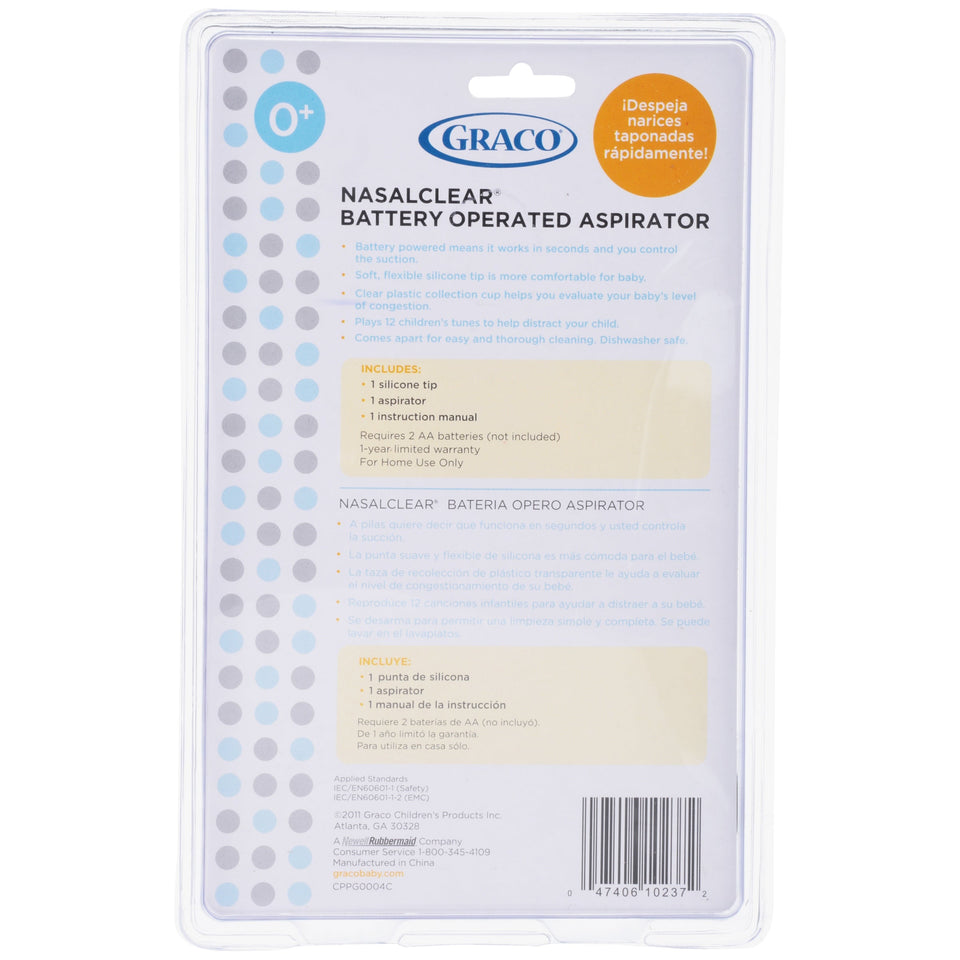 Graco Baby BebeSounds Nasal Clear Aspirator None 1 aspirator - Premium Baby Health from Graco - Just $32.18! Shop now at Kis'like