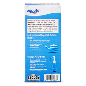 Equate All Natural Saline Packets Sinus Wash Refills for Neti Pots, 50 Count Neti Salt - Premium Equate Sinus Congestion & Nasal Care from Equate - Just $7.99! Shop now at Kis'like