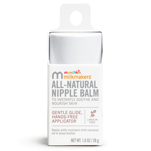 Munchkin Milkmakers All-Natural Soothing Nipple Balm for Breastfeeding Moms with Mess-Free Applicator White - Premium Breast Care from Munchkin - Just $15.99! Shop now at Kis'like
