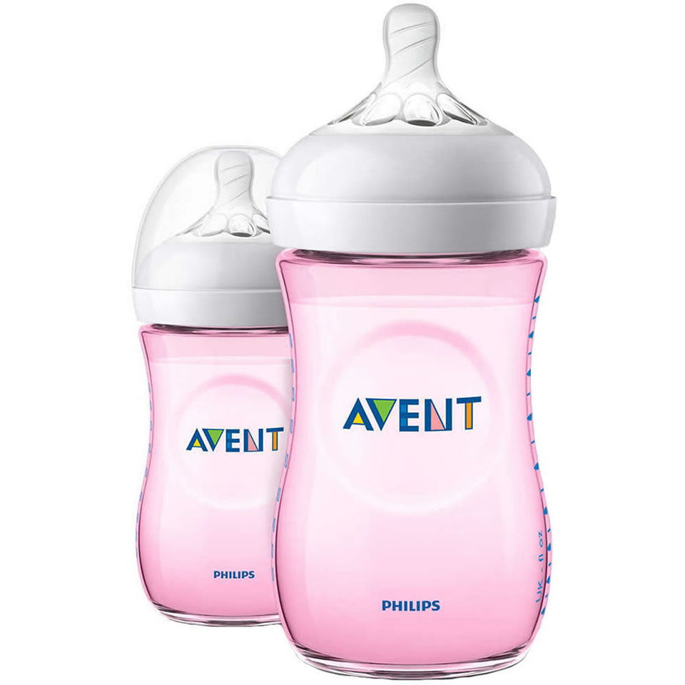 Philips Avent Natural Baby Bottle Pink Gift Set, SCD206/11 One Size - Premium Bottle Feeding from Philips AVENT - Just $63.63! Shop now at Kis'like