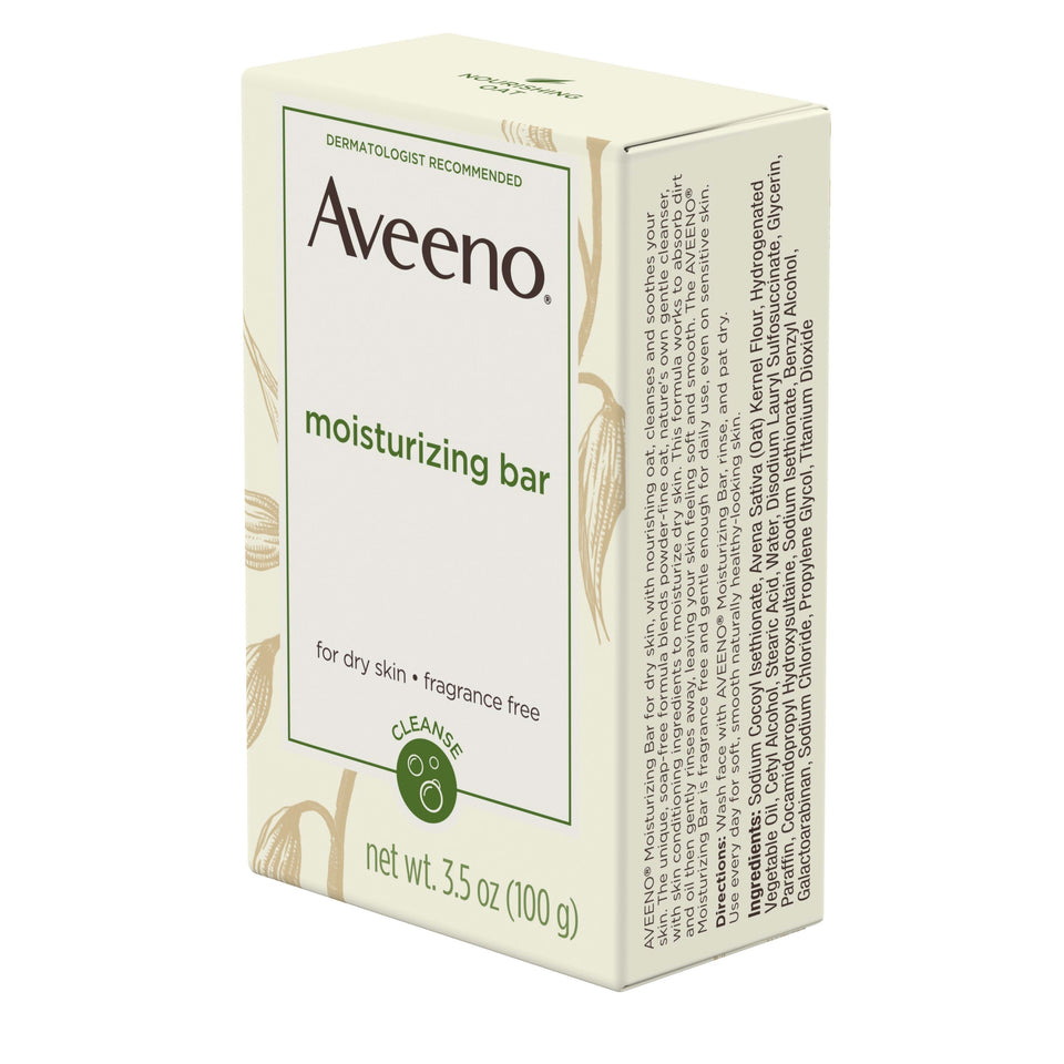 Aveeno Gentle Moisturizing Bar Facial Cleanser for Dry Skin, 3.5 oz Other - Premium Body Wash & Shower Gel from Aveeno - Just $7.99! Shop now at KisLike