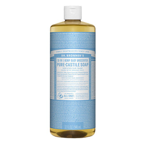 Dr. Bronner's Pure Castile Liquid Soap Unscented 32oz Blue 32 oz - Premium Bar Soap from Dr. Bronner's - Just $18.99! Shop now at Kis'like