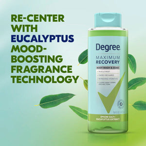 Degree Maximum Recovery Body Wash and Bath Soak Eucalyptus Extract, 16 oz - Premium Body Wash & Shower Gel from Degree - Just $14.32! Shop now at Kis'like