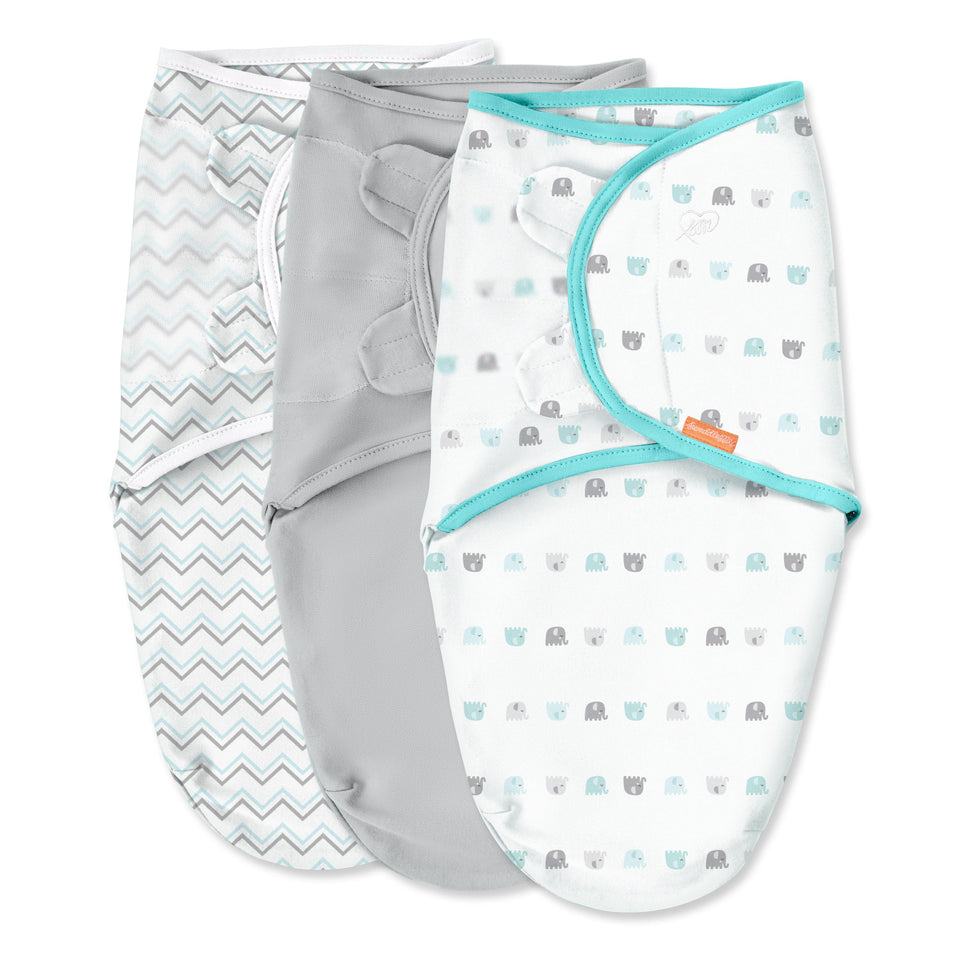 SwaddleMe Original Swaddle – Size Small/Medium, 0-3 Months, 3-Pack (Elephant) Multicolor - Premium All Swaddles & Wearable Blankets from SwaddleMe - Just $32.99! Shop now at Kis'like