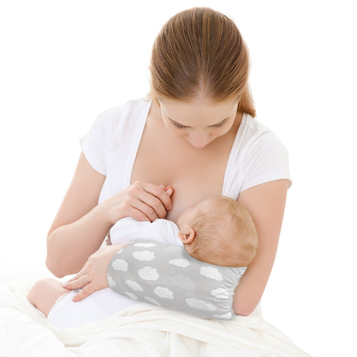 Kushies GoPillow Lite Wearable Breastfeeding Pillow Grey Print - Premium Nursing Pillows from Kushies - Just $29.99! Shop now at Kis'like