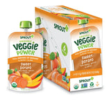 Sprout Organic Baby Food Veggie Power Toddler PouchSweet Potato with Mango, Carrot and Apricot; Pack of 6 - Premium Baby Food Pouches from Sprout - Just $14.99! Shop now at Kis'like