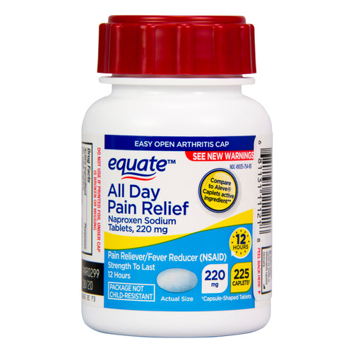 Equate Naproxen Sodium Tablets 220 mg, All Day Relief , 225 Count 1000 - Premium Equate Cough Cold Flu from Equate - Just $18.05! Shop now at Kis'like