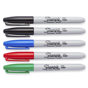 Sharpie Permanent Markers, Fine Point, Assorted Colors, 5 Count 5 Pack - Premium Shop Markers by Brand from Sharpie - Just $6.99! Shop now at Kis'like