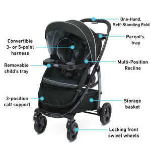 Graco Modes Click Connect Stroller, Grayson Black,,Gray - Premium Standard Strollers from Graco - Just $238.99! Shop now at Kis'like