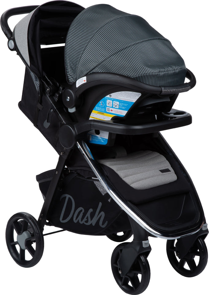 Monbebe Dash Travel System Stroller and Infant Car Seat, Pinstripe Gray Pinstripe One Size
