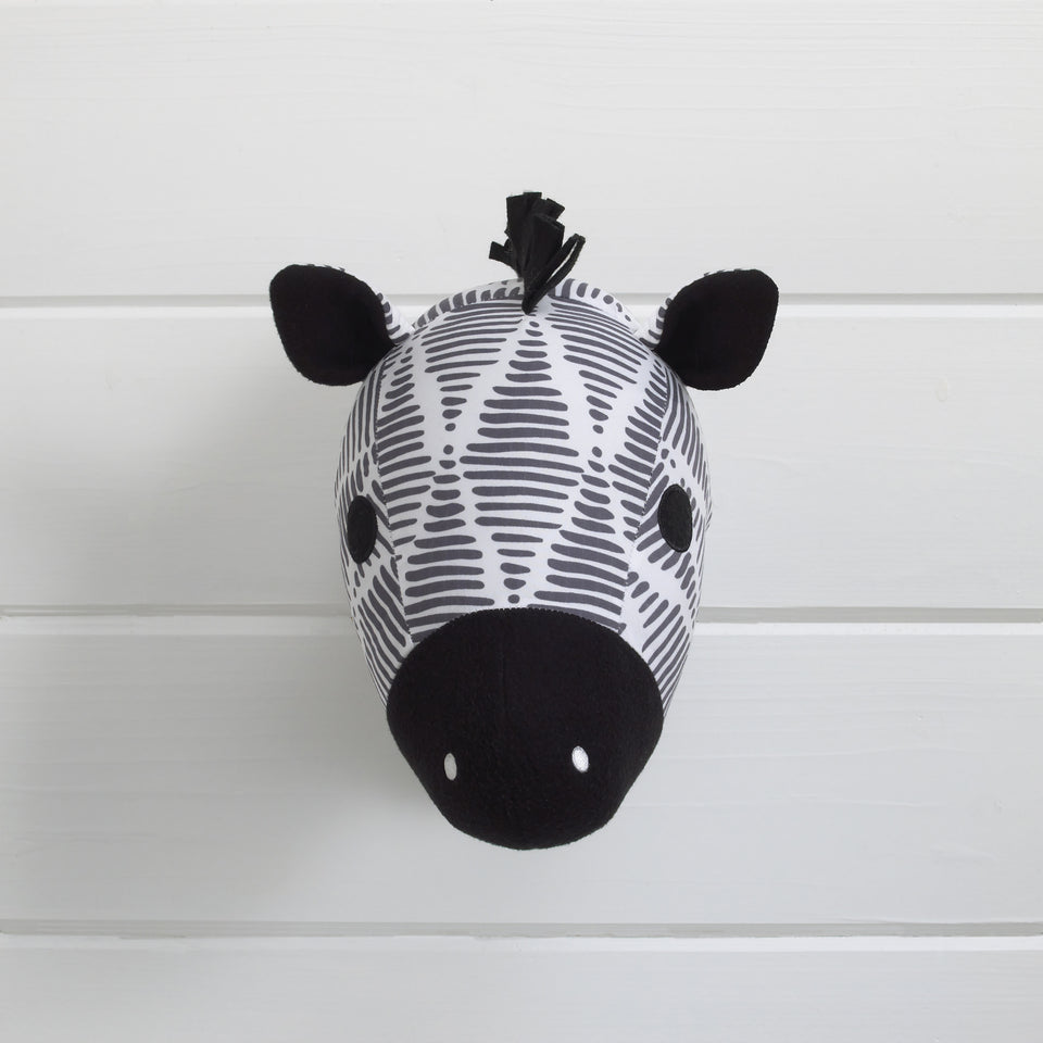 NoJo Zebra Head Printed Wall Decor Black - Premium Baby Wall Decor from NoJo - Just $42.09! Shop now at Kis'like