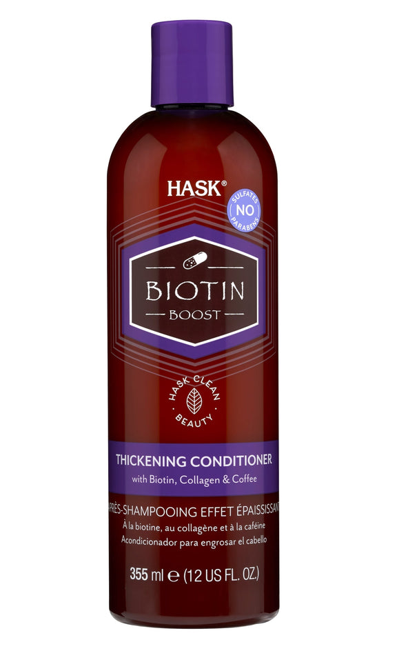 HASK Biotin Thickening Sulfate-Free Conditioner with Biotin, Collagen, & Coffee, 12 fl oz Yellow - Premium College Shampoos and Conditioners from Hask - Just $7.99! Shop now at Kis'like