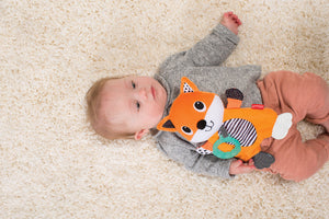 CUDDLY TEETHER-FOX Orange - Premium Infantino Rattles from Infantino - Just $16.00! Shop now at Kis'like