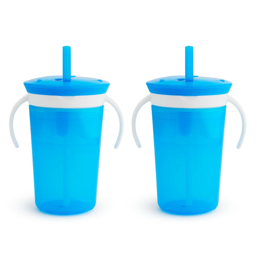 Munchkin SnackCatch & Sip 2-in-1 Snack Catcher and 2 Piece Spill-Proof Cup, Blue - Premium Munchkin Tableware from Munchkin - Just $18.99! Shop now at KisLike