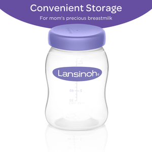 Lansinoh Breastmilk Storage Bottles, 5 Ounces, 4 Count White; Purple; 1 - Premium Breast Milk Storage from Lansinoh - Just $11.99! Shop now at Kis'like