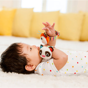Infantino See Play Go Wrist Rattles, Monkey and Panda Multicolor - Premium Baby Learning Toys from Infantino - Just $14.99! Shop now at Kis'like